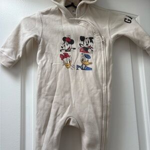 GAP Cream One Piece with Mickey and Friends